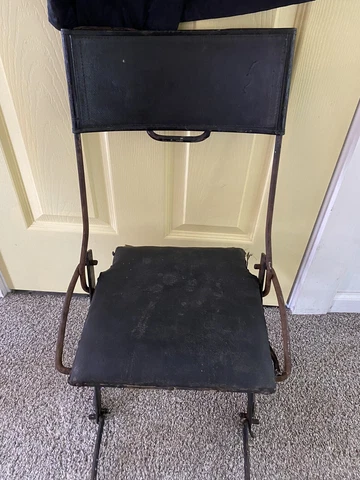 C.A. Buffington & Co. “Automobile Folding Chair” C. I910-12 Antique Industrial! Cover