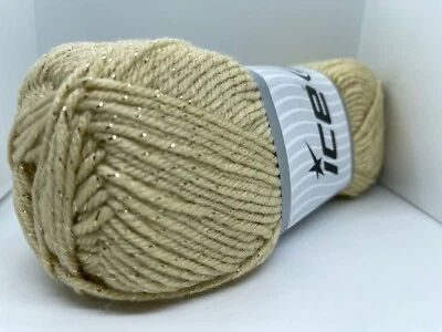 Fio de gelo Wheat Saver Glitz 80831 acento metálico acrílico penteado 100gr 218yds - Imagem 1 de 4