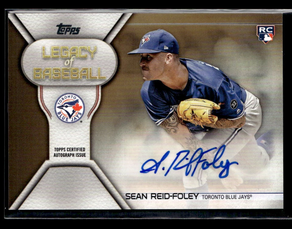 Sean Reid-Foley #'d /50 AUTO - 2019 Topps Legacy of Baseball Autographs Gold - Image 1 of 2
