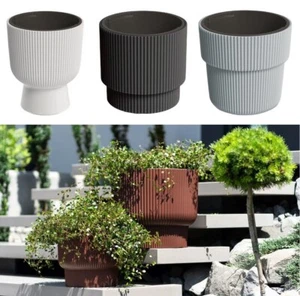 Blumenkübel Blumentopf Übertopf Pflanzentopf Innentopf Rippen-Design Gerillt - Bild 1 von 4