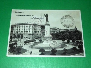 Cartolina Milano - Piazzale Risorgimento e Mon. a San Francesco 1939. - Foto 1 di 1