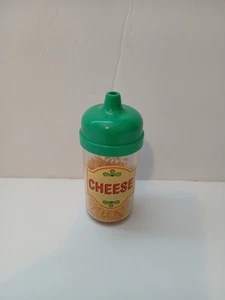 Fisher Price Cheese Shaker Pretend Play Food Green Top Vintage - Foto 1 di 2