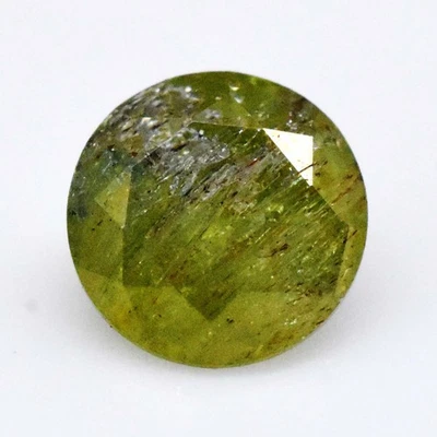 0.50 Ct Greenish Yellow 4 MM Round Brilliant Moissanite Loose Gemstone - Image 1 of 4