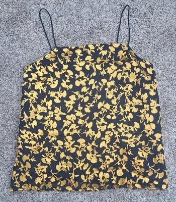 Club Monaco Gold Burnout Embossed Cami Tank Top Size XSmall - Image 1 of 4