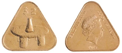 Islas Cook 2 dólares, 2015, N #74815, como nuevo Foto 1 de 3