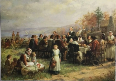 Marcel Schurman- Thanksgiving At Plymouth