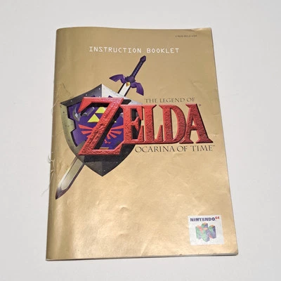 1998 Legend of Zelda Ocarina of Time Instruction Booklet ONLY Nintendo 64 N64 - Image 1 of 4
