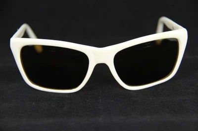 259$ Nuevo Vintage Vuarnet 006 Blanco Gafas de Sol PX2000 Vidrio Mineral Marrón Lente Foto 1 de 4