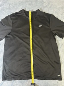 Champion Athletic Tshirt Mens L  Large Black Polyester Duo-dry Lightweight Sport - Picture 1 of 7