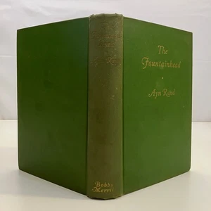 Ayn Rand The Fountainhead VTG 1943 PRINTING ERRORS Hardcover Bobbs Merrill GOOD - Imagen 1 de 15