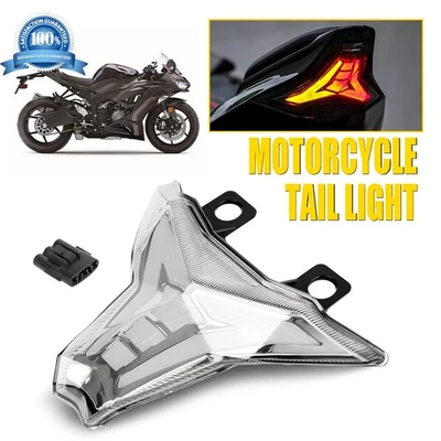 Luz trasera LED integrada intermitente para KAWASAKI Ninja ZX-10R ZX-6R 2019-23 Foto 1 de 4