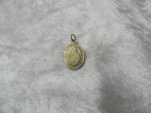 Ancienne médaille religieuse plaqué argent Jésus / Marie - Bild 1 von 2