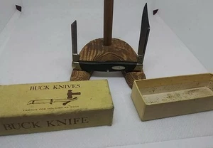 Vintage Buck Model 305 Lancer 2 Blade Pocket Knife W/ Original Box. - Picture 1 of 6