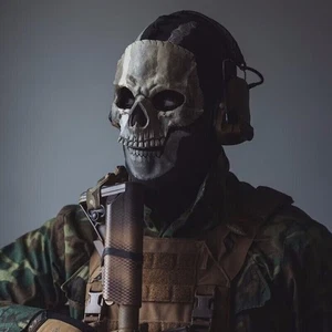MWII Ghost Mask 2022 COD Cosplay Airsoft Tactical Skull Full Mask Hot sales - Picture 1 of 6