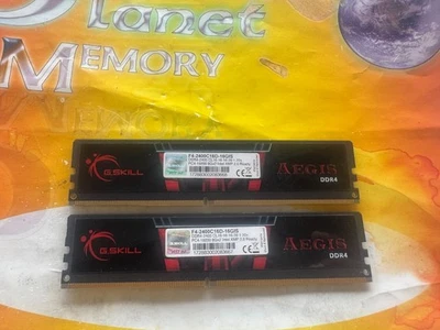 G.Skill PC4-19200 16GB (2x8GB) DDR4 2400MHz Desktop Memory Ram F4-2400C16D-16GIS - Image 1 of 3