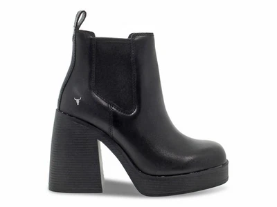 Tronchetto Windsor Smith PRIORITY N in pelle nero - Scarpe Donna Foto 1 de 4