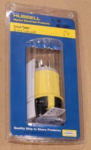 Hubbell HBLT26CM11 Circuit Tester 30amp Twist-Lock Brand New - Picture 1 of 5