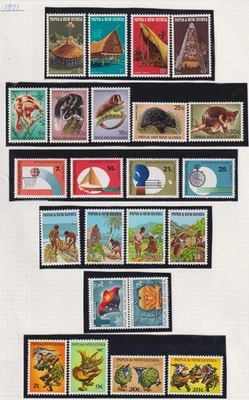 Colección 101 estampillas diferentes Papúa Nueva Guinea XF MNH 1971-1975 SCV $79,50 Foto 1 de 4