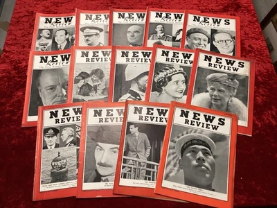 News Review magazine Mar - June 1939 14 editions, WW2 History News Entertainment - Image 1 of 4