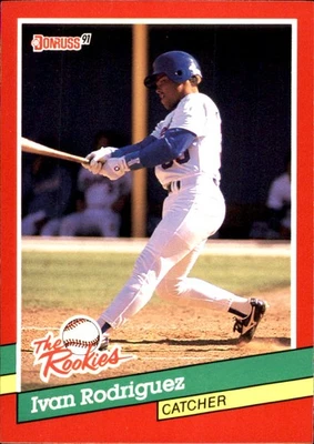 Iván Rodriguez 1991 Donruss The Rookies #33 Rangers ENVÍO GRATUITO AutographDen Foto 1 de 2