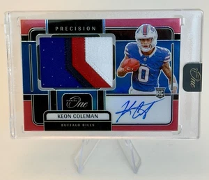 2024 Panini One - Keon Coleman #316 - Patch Rookie di Precisione Autografi Rosso /60 - Foto 1 di 2