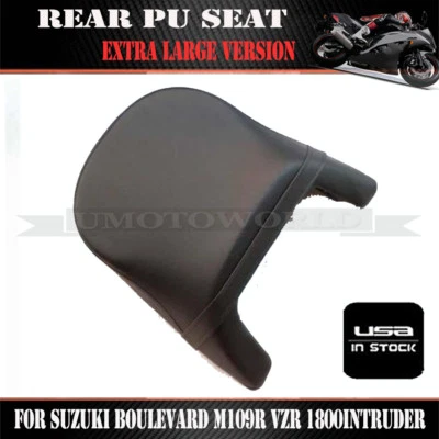 Rear Passenger Seat Pillion Black For Suzuki Boulevard M109R VZR 1800 Intruder Foto 1 de 4