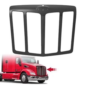 For Peterbilt 579 2013-2021 Black ABS Front Grille Overlay Surround Replacement - Picture 1 of 20