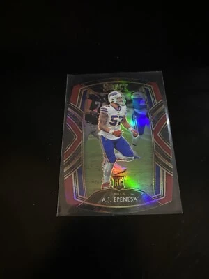 2020 Select Prizm Maroon Prizm Die Cut #295 A.J. Epenesa - NM-MT Club Level - Image 1 of 2