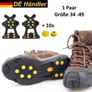 Anti-Rutsch Spikes Schuhe Schuhspikes Eiskrallen Schuhkrallen Gleitschutz 34-49 - Bild 1 von 13
