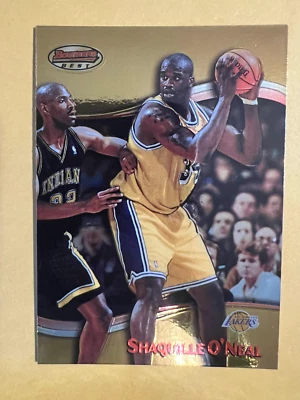 1999 Topps Bowman's Best Shaquille O'Neal #100 Los Angeles Lakers HOF - Image 1 of 2