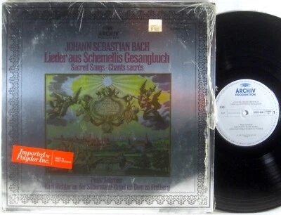 ARCHIV 1981 Bach Lieder Sacred Songs SCHREIER RICHTER Foil Cover 2533 458 NM- - Image 1 of 4