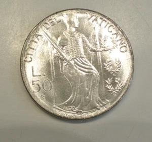VATICAN JEAN PAUL II 50 LIRES 1980 UNC - Picture 1 of 2