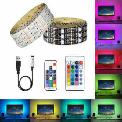 DC 5V 5050 SMD RGB USB LED strip Light Ribbon tape 0.5M-5M USB charger LED lamp - Image 1 of 4