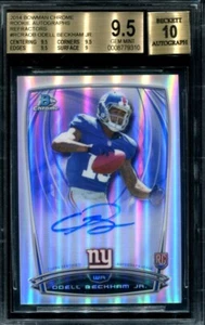 Odell Beckham Jr 2014 Bowman Chrome Refractor Autogramm #RCRAOB BGS 9,5 10 Auto - Bild 1 von 2