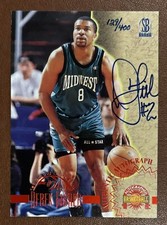 1996 Score Board Derek Fisher On Card Auto 129/400