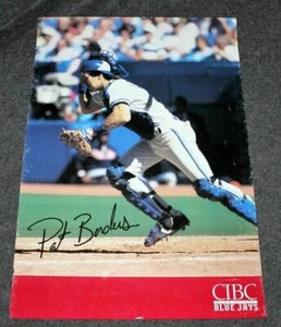 Póster de béisbol Pat Borders década de 1990 CIBC Bank of Toronto Blue Jays MLB #A018e g - Imagen 1 de 1