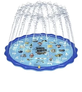Obuby Sprinkle & Splash Play Mat, Pirate Themed Sprinkler for KidsSummer Outdoor - Picture 1 of 3