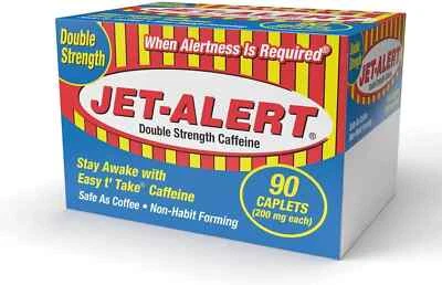 Cápsulas Jet-Alert Double Strength cafeína 200 mg, 90 quilates - Imagem 1 de 4