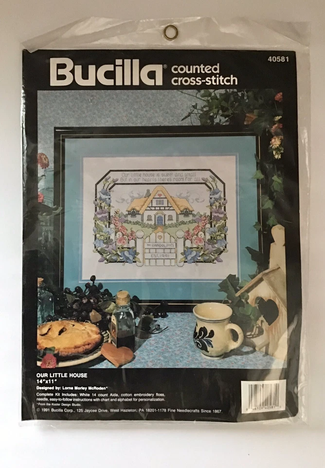 Bucilla Our Little House Counted Cross Stitch Kit 14x11
