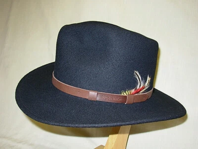 Woolrich 100% Wool Felt Black Crushable Water Repellent Cowboy Hat Unisex NWT 7 - Image 1 of 4
