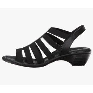 ara Womens Peony Dress Black Solftcalf Leather Gladiator Sandals Size 10 NEW - Picture 1 of 12