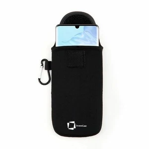 GENUINE INVENTCASE BLACK NEOPRENE POUCH CASE BAG FOR HUAWEI P30 PRO 2019 - Picture 1 of 10