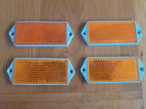 Oblong Yellow Reflectors New - Picture 1 of 2