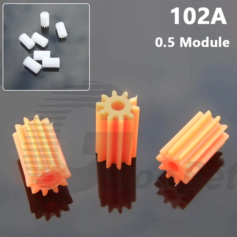 0.5 Module 102A Plastic Spindle Gear Wheel for 2mm Shaft Motor Toy RC Model DIY - Image 1 of 1