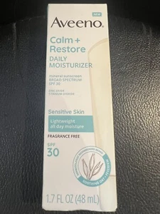 Aveeno Calm + Restore Daily Moisturiser SPF 30 1.7 fl.oz Exp 06/2025++ - Picture 1 of 2