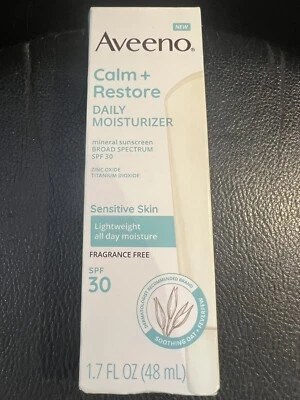 Crema hidratante diaria Aveeno Calm + Restore FPS 30 1,7 fl. oz caducidad 06/2025++ Foto 1 de 2