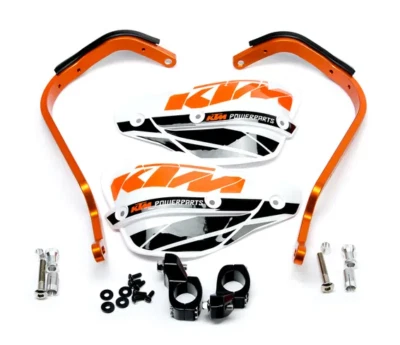 OE KTM Orange White CRM Probend Handguards for 2013-2023 125 150 200 250 300 350 Foto 1 de 3