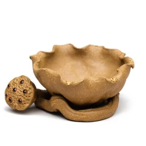 Purple Clay Filter Lotus Tea Strainer Handmade Kung Fu Tea Set Tea - Picture 1 of 4