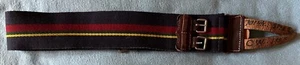 REGIMENTAL STABLE BELTS : BRITISH MILITARY ROYAL MARINES DOUBLE BUCKLE BELT - Picture 1 of 3