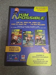 Pubblicità stampa originale Kim Possible Disney Books 2003 5x7 - Foto 1 di 1